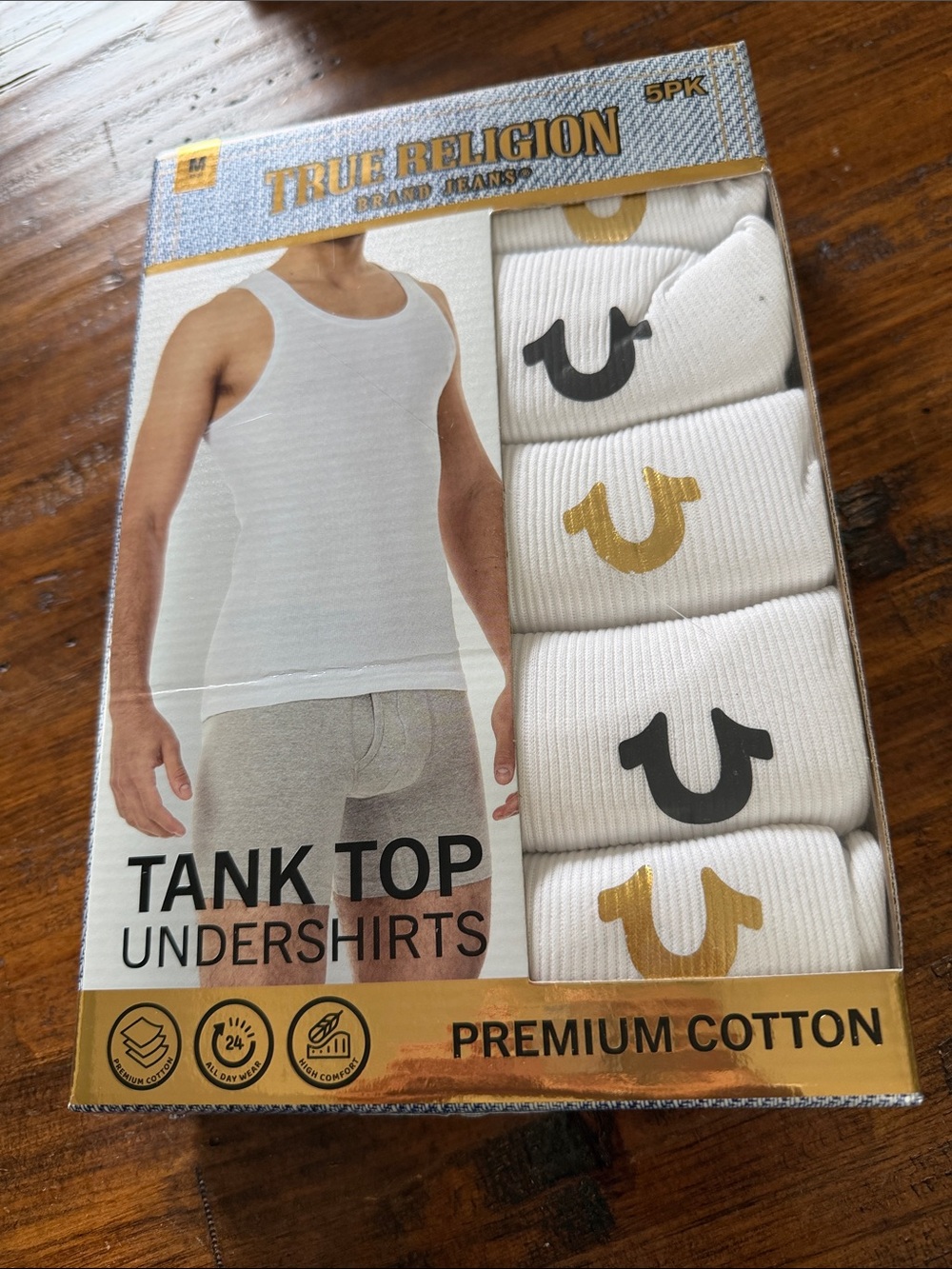 True Religion White Tank Top Undershirts MEDIUM
